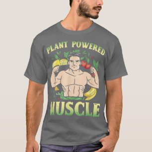 Plant met spierkracht Vegan Bodybuilder Vegetarian T-shirt