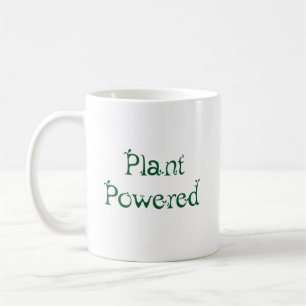 Plant met voeding koffiemok