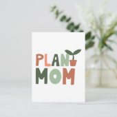 Plant moeder feestdagenkaart (Staand voorkant)