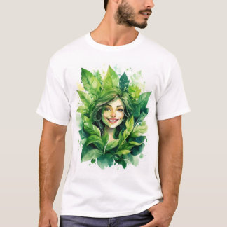 Plant Moeder in Bloom Ontwerp - Grappige Groene Du T-shirt