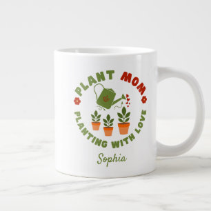 Plant Moeder Planten Met Liefde Gepersonaliseerd Extra Grote Beker