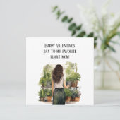 Plant Moeder Valentijnsdag Feestdagenkaart (Staand voorkant)