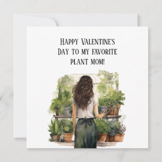 Plant Moeder Valentijnsdag Feestdagenkaart