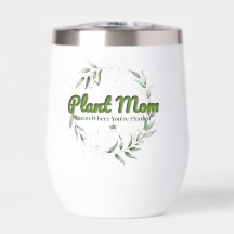 Plant Mom Minimal Botanical Tumbler