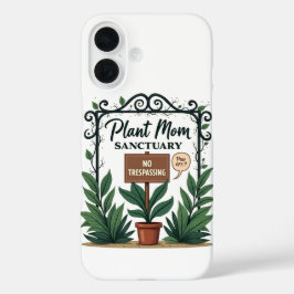 Plant Mom Sanctuary: geen overtreding iPhone 16 Hoesje