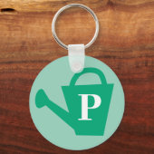 Plant Mom sleutelhanger met aangepaste monogram (Achterkant)