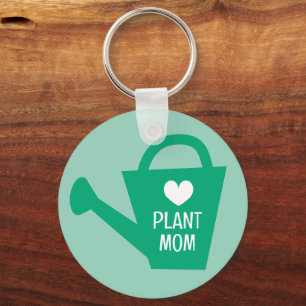 Plant Mom sleutelhanger met aangepaste monogram