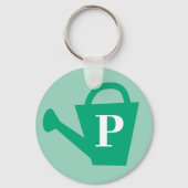 Plant Mom sleutelhanger met aangepaste monogram (Achterkant)