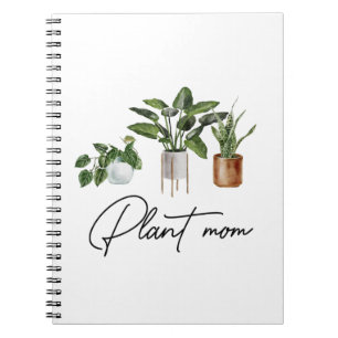 Plant Mom Watercolor House Plants Notitieboek