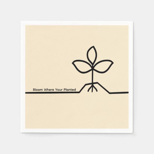 Plant napkin servet (Voorkant)