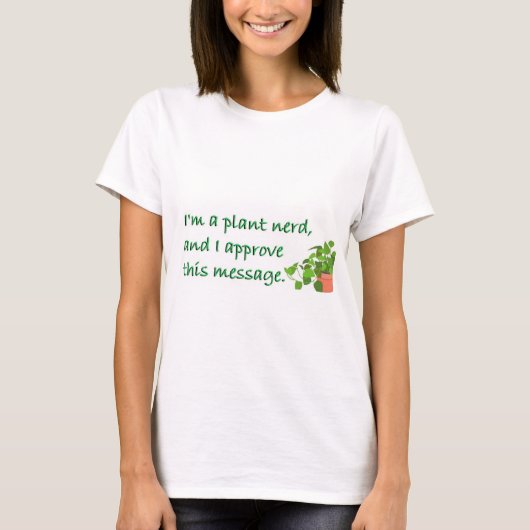 PLANT NERDS UNITE! T-SHIRT (Voorkant)