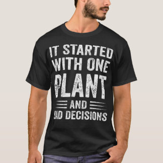 Plant Ouder Humor Kamerplant Obsessie Grappig T-shirt