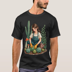 Plant Ouders Paddenstoelen Zoeken Tuin Verzorging T-shirt
