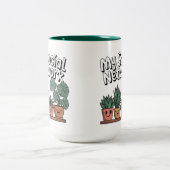 Plant ouders Sociaal Netwerk Tweekleurige Koffiemok (Center)