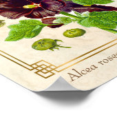  Plant Paars Hollyhock Flower Poster (Hoek)