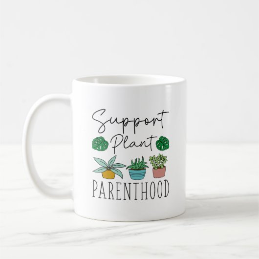 Plant Parenthood-ondersteuning Koffiemok (Links)