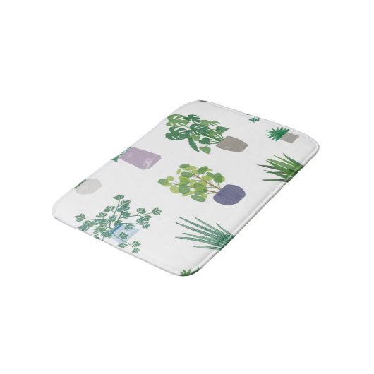 Plant patroon badmat (Gekanteld)