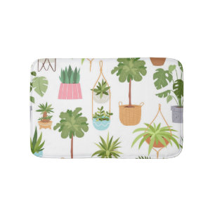 Plant patroon badmat