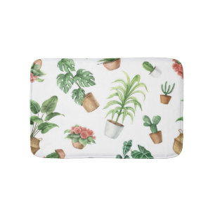 Plant patroon badmat