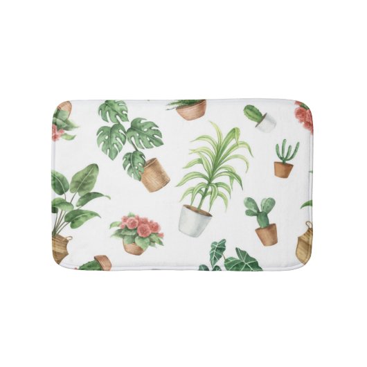 Plant patroon badmat (Voorkant)