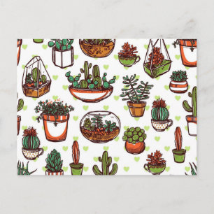 Plant patroon briefkaart