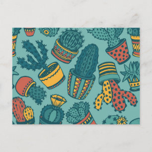 Plant patroon briefkaart