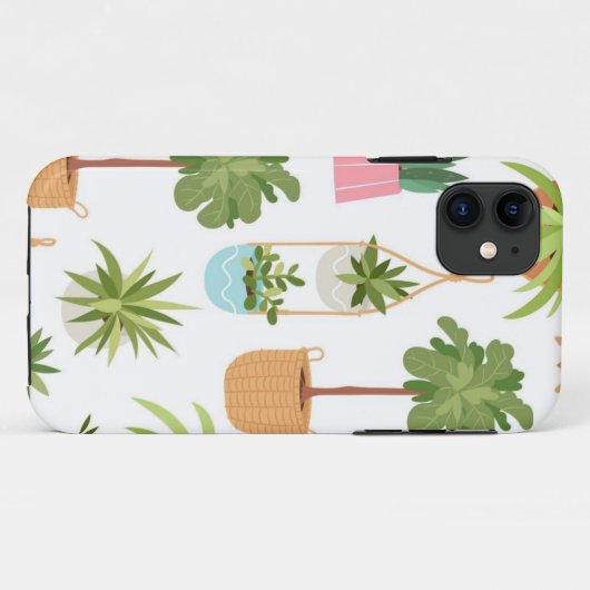 Plant patroon Case-Mate iPhone case (Achterkant (horizontaal))
