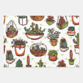 Plant patroon inpakpapier vel (Voorkant 2)