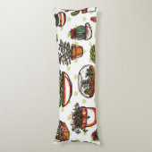 Plant patroon lichaamskussen (Voorkant Verticaal)