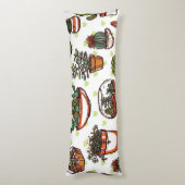 Plant patroon lichaamskussen (Achterkant (Verticaal))