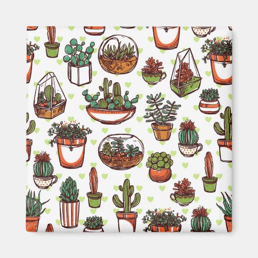 Plant patroon magneet (Voorkant)