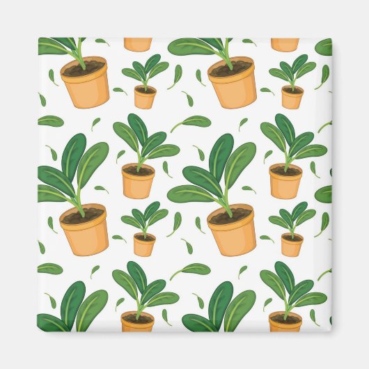 Plant patroon magneet (Voorkant)