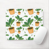 Plant patroon muismat (Met muis)