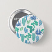 Plant patroon ronde button 5,7 cm (Voorkant /achterkant)