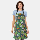 Plant patroon schort (Gedragen)