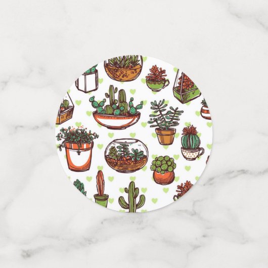 Plant pattern confetti (Kleine voorkant)