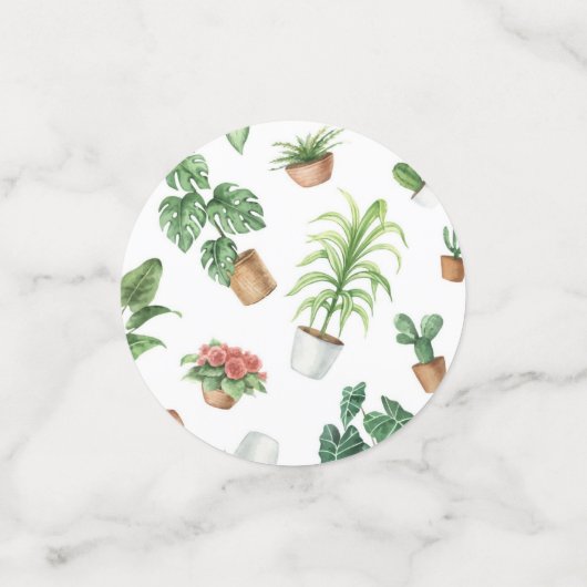 Plant pattern confetti (Kleine voorkant)
