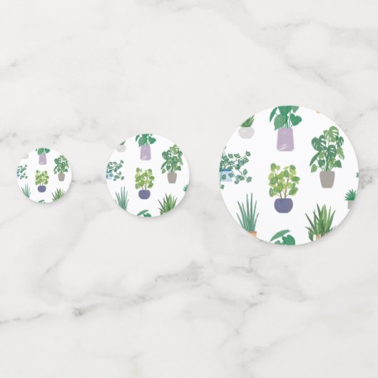Plant pattern confetti (Achterkanten)