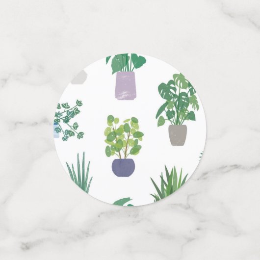 Plant pattern confetti (Kleine voorkant)