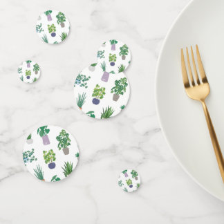 Plant pattern confetti