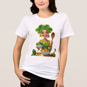 Plant-Powered Chef – Koken met Goedheid Tri-Blend Shirt