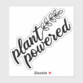Plant Powered, Vegan Sticker (Vel)
