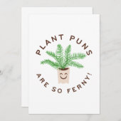 Plant Puns Are So Ferny Bedankkaart (Voorkant / Achterkant)