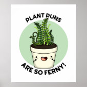Plant Puns is zo ferny Funn Pun Poster (Voorkant)