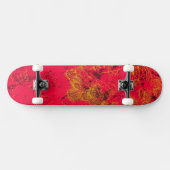 Plant rode cactus skateboard (Horizontaal)
