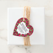 Plant rode tulpbollen bedankjes labels (In situ)