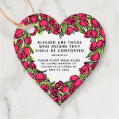 Plant rode tulpbollen bedankjes labels (Voorkant)