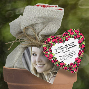 Plant rode tulpbollen bedankjes labels