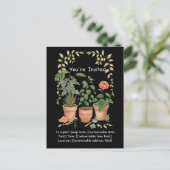 Plant Swap Invitation Earth Day Event Card (Debout devant)