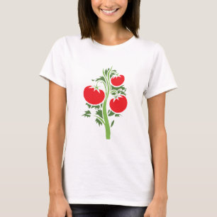 Plant tomaat grote vruchten groenten rood t-shirt